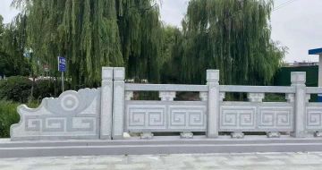 肇庆 芝麻灰桥栏杆、河道栏杆安装效果
