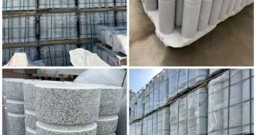 肇庆 芝麻白花岗岩挡车柱、隔离柱多少钱