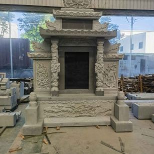 肇庆 芝麻灰高档墓碑、土墓，一套也支持定做