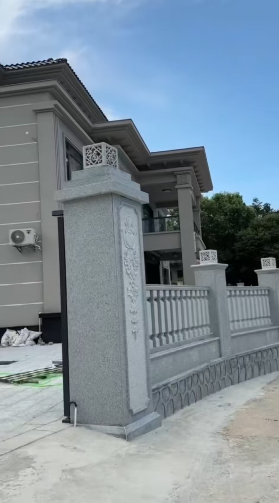 肇庆 芝麻白别墅围墙栏杆，私人订制