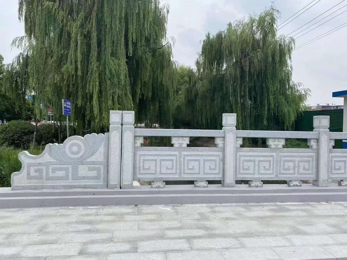 肇庆 芝麻灰桥栏杆、河道栏杆安装效果