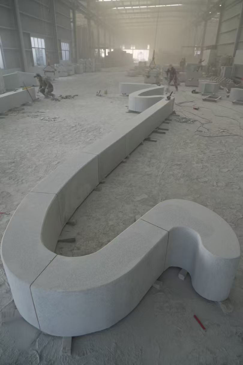 肇庆 花岗岩整石坐凳拼装