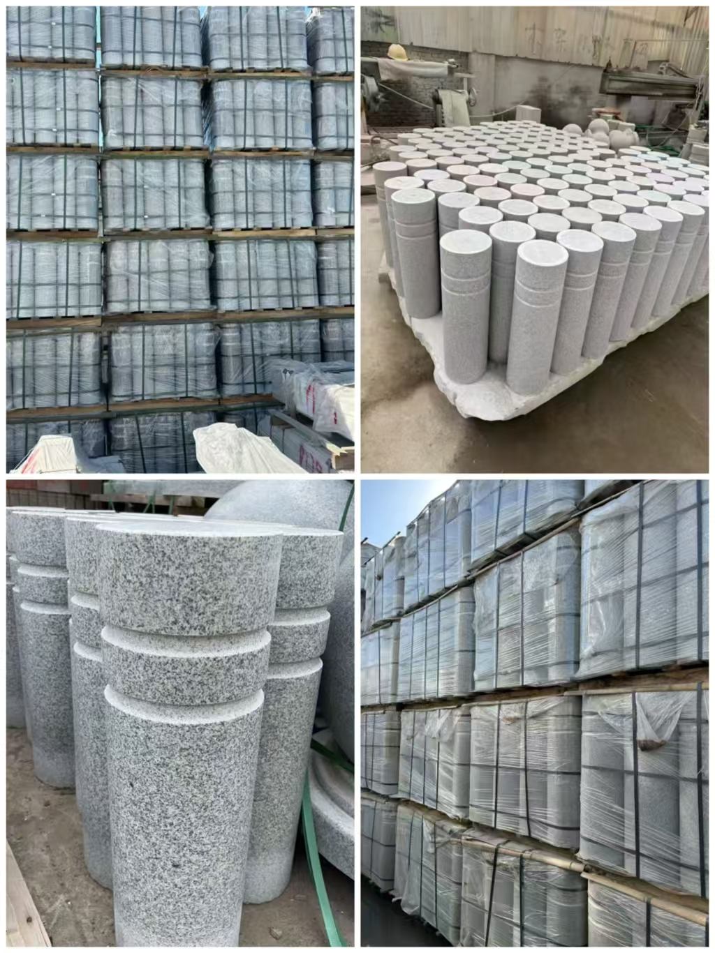 肇庆 芝麻白花岗岩挡车柱、隔离柱多少钱